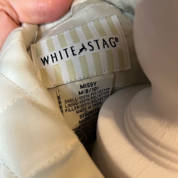 White Stag Cream Quilted Puffer Jacket - Picture 3 of 4